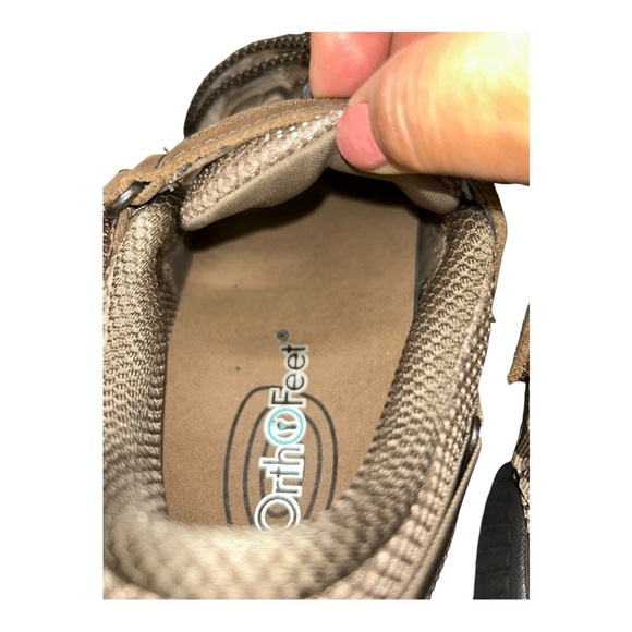 Orthofeet Clearwater Men’s Leather Closed Toe Sandals Brown Size 8.5 - Picture 8 of 16